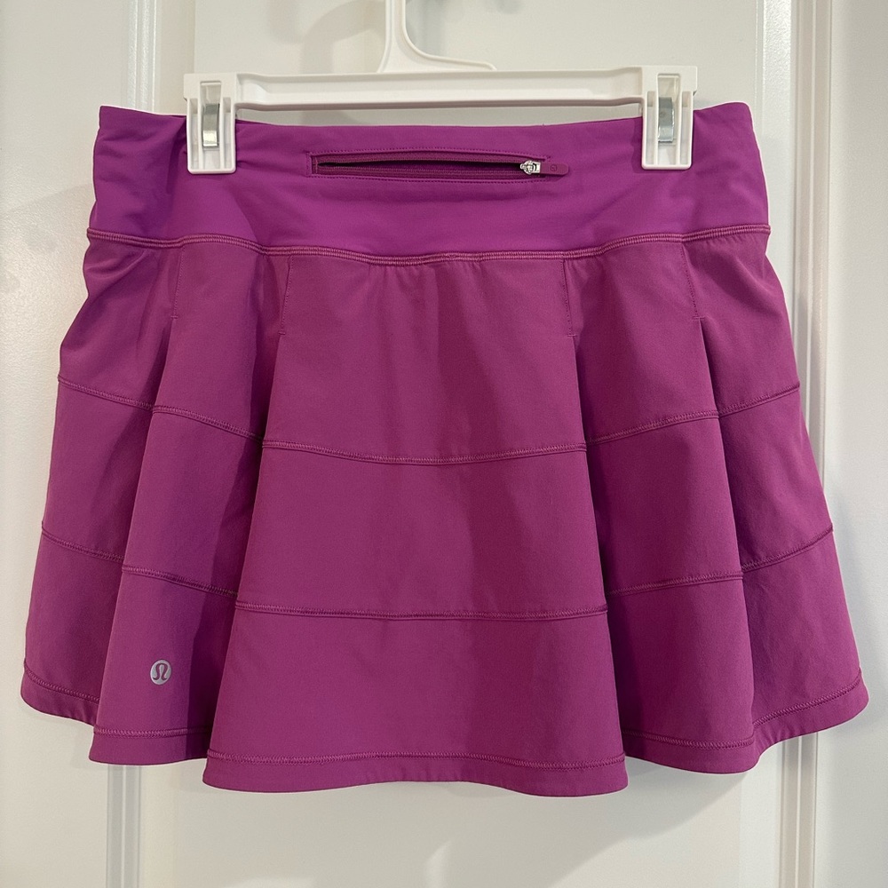 Lululemon Pace Rival Skirt Size 8 *long* Vivid Plum